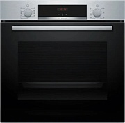 Духовой шкаф Bosch HBA534ES3 (Serie4 / 71 л / до 275 °C / Нерж.сталь + чёрное стекло / Гриль / телеско направл. (x1) / EcoClean Direct / A+)