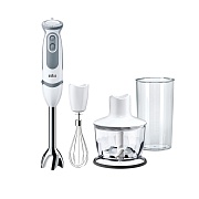 Блендер Braun Multiquick 5V MQ5235 WH (1000 Вт/ скоростей 21 / турборежим/ венчик, измельчитель, стакан) 