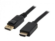 Кабель DisplayPort - HDMI KS-is (KS-385-1.8), вилка-вилка, экранированный, длина - 1,8 метров
