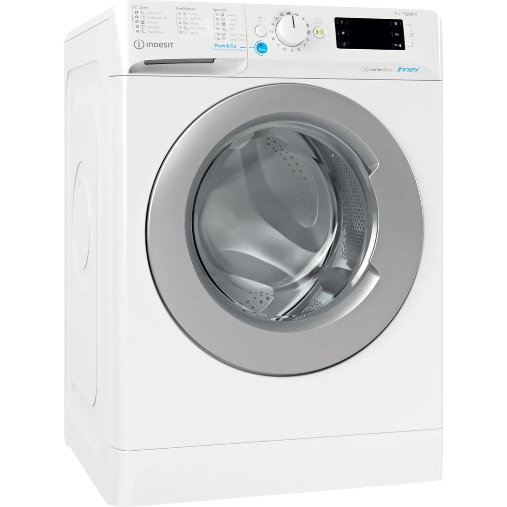 Стиральная машина Indesit BWE 71283X WS EE N (57.5см / 7кг / 1200об / Water Balance Plus / Inventor / A)