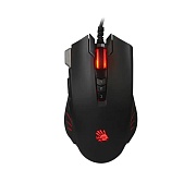 Мышь A4Tech Bloody V9М черный оптическая, USB,  черная (6200dpi) 