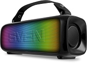 Беспроводная портативная колонка SVEN PS-235 / 12W / TWS / microSD / USB / Bluetooth / IPx7 /Батарея 1500mAh / Чёрный
