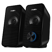 Колонки 2.0 SVEN 335 / 6W / USB-питание / Чёрный / корпус - пластик Чёрный