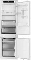 Холодильник встраиваемый Haier HBCN5177U1 (Объем - 238л / Высота - 177.2см / Белый / Слайдерное крепление фасадов / Wi-Fi / Total NoFrost)