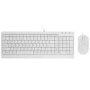 Комплект клавиатура+мышь проводная A4Tech Fstyler F1512, белый/серый Белый