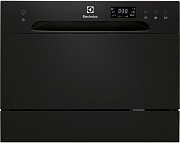Машина посудомоечная отдельностоящая компактная Electrolux ESF2400OK (6 комплектов / Расход воды - 6,5 л / AquaStop / Чёрная) Чёрный