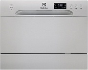 Машина посудомоечная отдельностоящая компактная Electrolux ESF2400OS (6 комплектов / Расход воды - 6,5 л / AquaStop / Серебро)