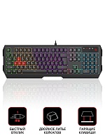 Клавиатура A4Tech Bloody B140N, черный Черный матовый