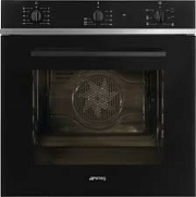 Духовой шкаф Smeg SF64M3VB2 (70 л / до 250 °C / Чёрный / Рельефные направляющие / Smalto Ever Clean / А) Чёрный