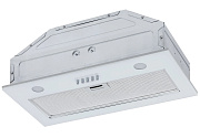 Вытяжка полновстраиваемая KRONA KATE 600 GLASS WHITE PB K (760 м³/ч / 100 Вт / LED освещение 2x1 Вт/ ширина - 53 см / белое стекло)