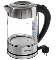 Чайник Sakura SA-2720SBK (2200 Вт / 1,7 л / фильтр / стекло / металл) Серебристый