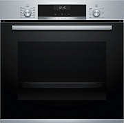 Духовой шкаф Bosch HBG5370S0 (Serie6 / 71 л / до 275 °C / нерж. сталь / Гриль / Телескоп. напр. (x1) / EcoClean Direct задняя стенка / SoftClose /A) Нержавеющая сталь