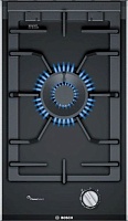 Поверхность газовая Bosch PRA3A6B70 (Serie8 / Domino / черный / стеклокерамика / чугун / WOK / FlameSelect / 1 конфорка)
