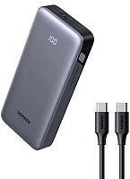 Портативная батарея Ugreen PB535 (55994B) (Fast charge/ LED индикатор) 10000мАч, серая Серый