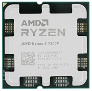 Процессор AMD AM5 Ryzen 5 7500F tray без кулера 3.7(5)GHz, 6core, 32MB 95Вт 100-000000597 