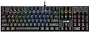Проводная игровая клавиатура Defender Mirax GK-352, (Полноразмерная/Механическая/Кабель 1.8м), Черная