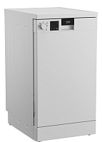 Машина посудомоечная отдельностоящая 45 см Beko DVS050R01W (10 комплектов / 2 полки / Расход воды - 11,9 л / Белый) Белый