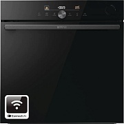 Духовой шкаф с добавлением пара Gorenje BPSA6747DGWI (G600 / 77 л / до 300 °C / Чёрный, стекло / Пиролиз / Термозонд / Wi-Fi / телескоп. напр.(x2) /A+ Чёрный