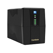 ИБП Exegate  UNB-800.LED.AVR.2SH.RJ.USB <800VA/480W, LED, AVR, 2*Schuko, RJ45/11, USB, Black EP285604RUS 