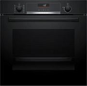 Духовой шкаф Bosch HBG536EB3 (Serie6 / 71 л / до 275 °C / чёрное стекло / Гриль / Телескоп. напр. (x1) / EcoClean Direct задняя стенка / SoftClose /A) Чёрный
