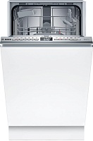 Машина посудомоечная встраиваемая 45 см Bosch SPV4HKX49E (Serie4 / 10 комплектов / 2 полки / расход воды - 8,9 л / InfoLight / Home Connect / А) Белый