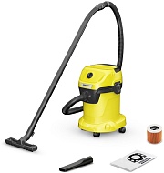 Пылесос Karcher WD 3 V-17/4/20 1.628-130.0 (1000 Вт, мусоросборник 17 л, желтый)