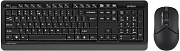Беспроводной комплект клавиатура+мышь A4Tech Fstyler FG1012, (Полноразмерная/1200 dpi/2.4), Черный