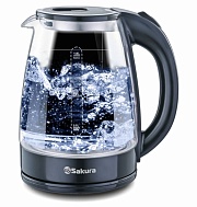 DSP Чайник Sakura SA-2734BK (1800 Вт / 1,8 л / стекло / черный) 