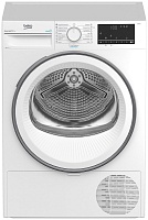 Сушильная машина с тепловым насосом Beko B3T68230 (54,3см / 8кг / OptiSense® / IonGuard® (Steam Cure) / А++) Белый