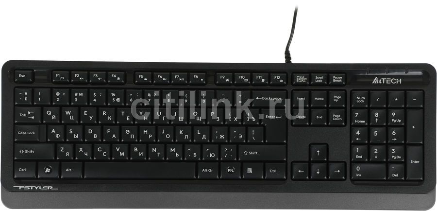 Комплект клавиатура+мышь беспроводная A4Tech Fstyler FG1010, черный