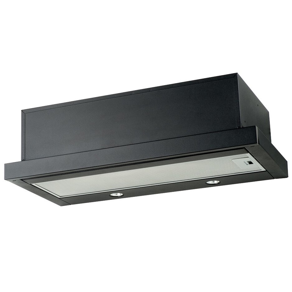 Вытяжка телескопическая AKPO WK-7 Light 50 Black (520 м³/ч / 120 Вт / LED освещение 2x2 Вт / ширина - 50 см / чёрная)