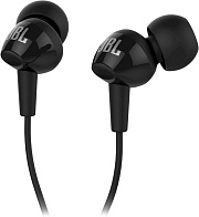 Проводные наушники с микрофоном JBL C100Si, (кабель 1.2 м), чёрный