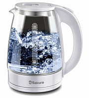 Чайник Sakura SA-2734W (1800 Вт / 1,8 л / стекло / белый) Белый