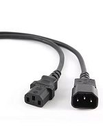 Кабель питания IEC 320 C13 - IEC 320 C14 GEMBIRD (PC-189-VDE-3M), для ИБП, сечение 1 кв.мм, ток до 16 А, длина - 3 метра