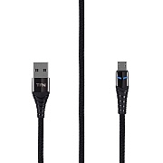 Кабель TFN KNIGHT micro-USB - USB  1м, черный (TFN-CKNMICUSB1MBK)  Чёрный