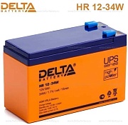 Батарея 12V/ 9,0Ah DELTA HR 12-34 W клеммы F2,срок службы 8лет