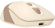 Беспроводная мышь A4Tech Fstyler FG10CS Air, 2000dpi, оптическая, бежевый/коричневый