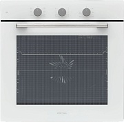 Духовой шкаф KRONA ALPHA 60 WH (78 л / до 260 °C / Белое стекло / Каталитич. очистка / Телескоп. направляющие(x1) / А)