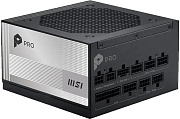 Блок питания MSI ATX 850W PRO A850PL (80+ Platinum, 20+4 pin, 4+4 pin CPU, 3x 6+2 pin, 16 pin PCI-E, 6 SATA, 120mm Fan)