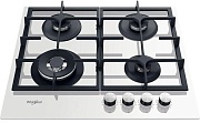 Поверхность газовая Whirlpool GOFL 629/WH (Белая / 4 конфорки / Чугунные решетки / Электроподжиг / Газ контроль)