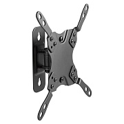 Кронштейн для ТВ Cadena LDA21-220 чёрный, для 13"-43", наклон 15°, поворот 15°, нагрузка до 20 кг, расстояние до стены 74 мм