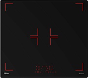 Поверхность индукционная Haier HHX-Y64HPVB (Черный  / 4 конфорки / (1,2/1,2/1,5/1,5) кВт / стеклокерамика / Boost / Stop + Go / 7,0 кВт)