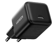 Сетевое зарядное устройство Ugreen X512 (55553) (Type-C/3A/20W/быстрая зарядка/чёрное) Чёрный