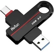 Память USB3.2+TypeC Dual Flash Drive  256Gb Netac US18 /NT03US18-256G-32BK/