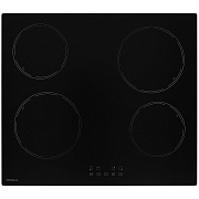 Поверхность электрическая KRONA EDEL 60 BL TK (Черный  / 4 конфорки / (1,2/1,2/1,8/1,8 кВт) / стеклокерамика / STOP&GO / 6 кВт)