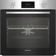 Духовой шкаф Indesit IFE 3644 J IX (72 л / до 250 °C / Нерж. сталь / Паровая очистка / Гриль / Съемные направляющие / А)