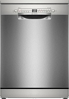 Машина посудомоечная отдельностоящая 60 см Bosch SMS2HVI02E (Serie4 / 14 комплектов / 3 полки / Расход воды - 9 л / HomeConnect / AntiFinger Silver)
