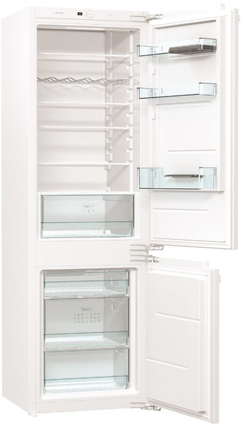 Холодильник встраиваемый Gorenje NRKI2181E1 (Essential / Объем - 248л / Высота - 177,2см / Белый / Жесткое крепление фасадов / No Frost DualAdvance)