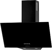 Вытяжка наклонная KRONA GABRIELE 600 black PB (780 м³/ч / 100 Вт / LED освещение 2x1 Вт / ширина - 59.6 см / чёрный / стекло)