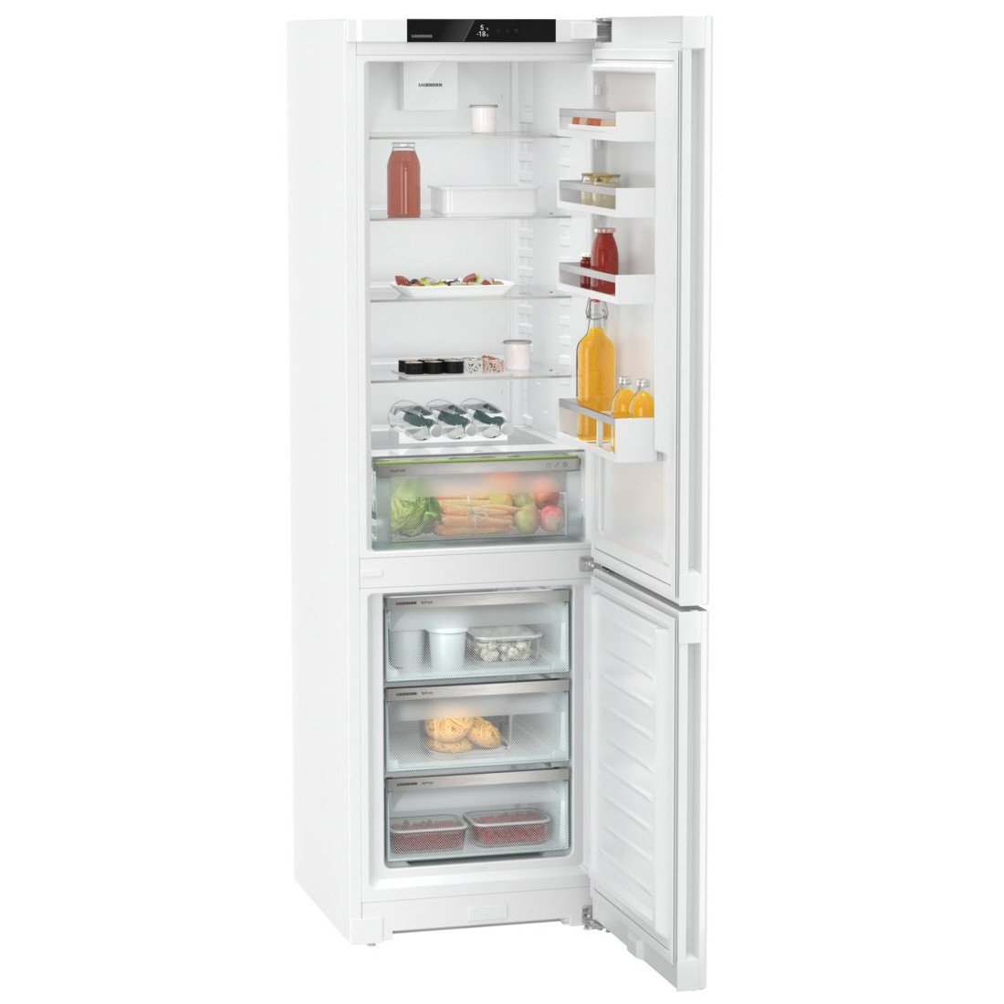 Холодильник Liebherr CNf 5703 (Pure / Объем - 360 л / Высота - 201,5см / A / Белый / No Frost / EasyFresh / DuoCooling)